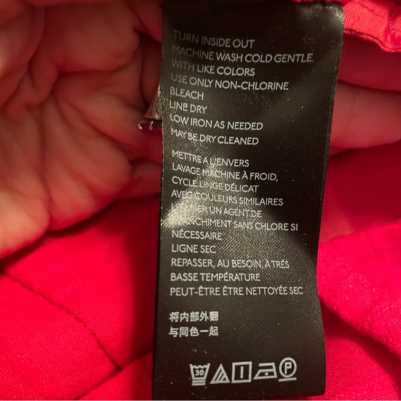 Anthropologie Essential Slim Jacquard Ankle Pants Trousers Red Size 6 - Picture 4 of 15